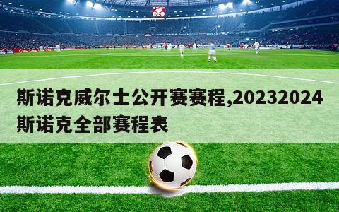 斯诺克威尔士公开赛赛程,20232024斯诺克全部赛程表