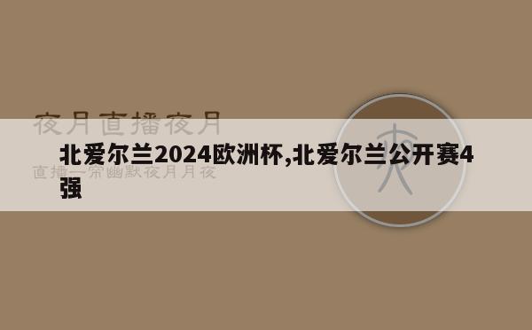 北爱尔兰2024欧洲杯,北爱尔兰公开赛4强