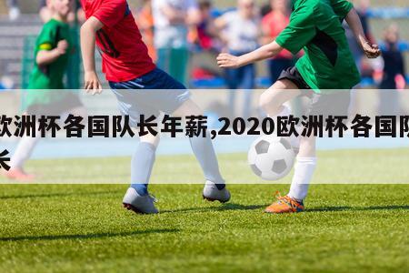 欧洲杯各国队长年薪,2020欧洲杯各国队长